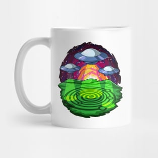 Alien Abduction Crop Circles Mug